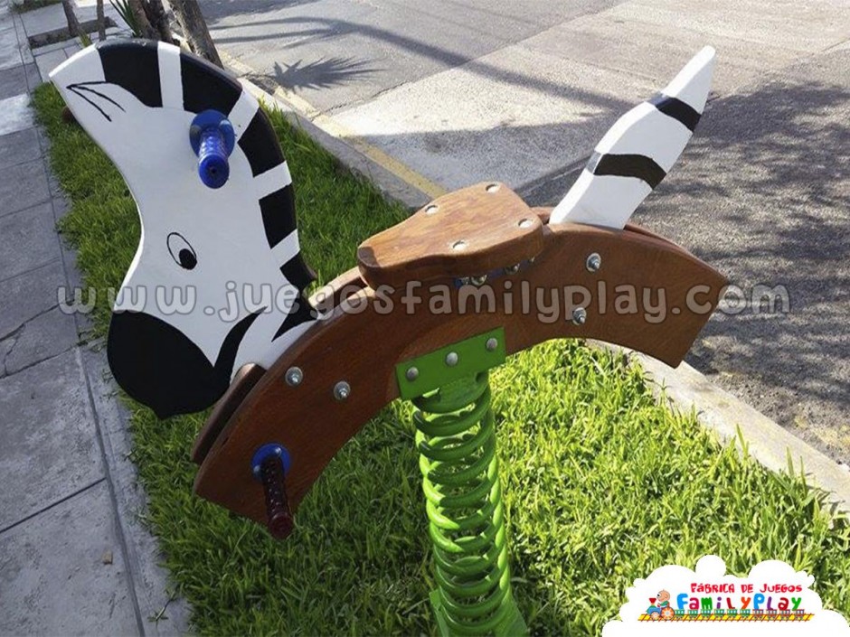 JUEGO DE RESORTE MODELO CEBRA Juegos Recreativos Family Play