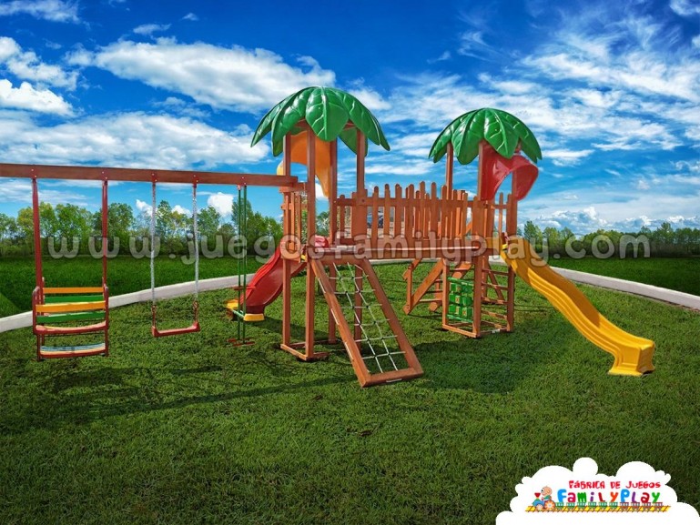 Juegos infantiles para parques - Madera sintética 100% ecológica